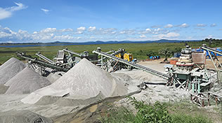 sandmine 300th granite crushing line in congo
