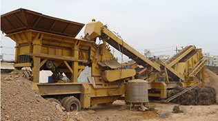 construction waste crushing production line in china